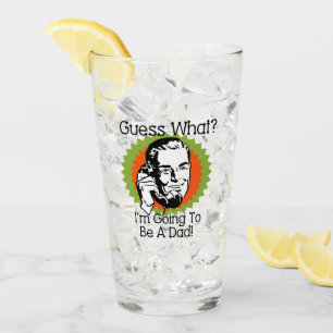 Wordt een vader Oranje groen Glas
