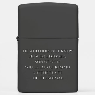 wordt Gods Zoon – gegraveerd spiritueel zippo lich