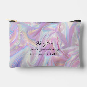 Wordt jij mijn Bloemenmeisje Faux Hologram? Etui