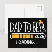 Wordt papa 2026 Bevorderd tot papa Nieuwe vader Aankondigingskaart (Voorkant / Achterkant)