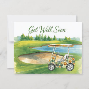 Wordt snel weer beter met Golfkar op het groene ve Briefkaart