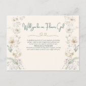 Wordt u onze Bloemenmeisje - Voorstel Briefkaart (Voorkant)