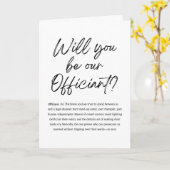 Wordt u onze Officiant Funny Officiant Voorstel? Kaart (Gele Bloem)