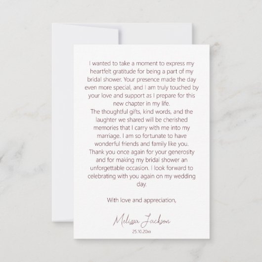 Wordt verliefd boho pompoen zonnebloem bruidsdouch bedankkaart (Achterkant)