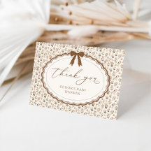 Wordt Verliefd Herfst Baby Shower Bedankkaart