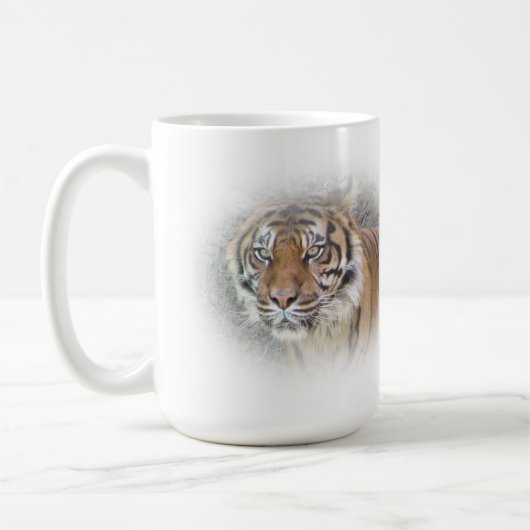 Wordt wakker de tijger mok! koffiemok (Links)