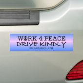 WORK4PEACE-DK BUMPERSTICKER (Op auto)