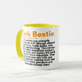 Work Bestie Quote Gift | collega Mok (Voorkant links)