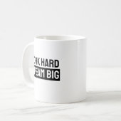 Work Hard Dream Big – Classic Black Mug (Devant gauche)