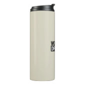 Work Hard Dream Big Motivational Inspirational Thermosbeker (Gedraaid links)