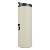 Work Hard Dream Big Motivational Inspirational Thermosbeker (Geroteerd rechts)