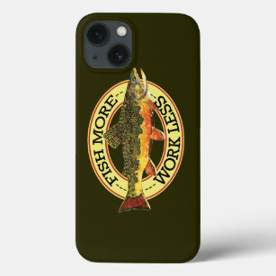 Work Less, Fish More Fisherman's iPhone 13 Hoesje
