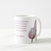 Work Love Dance Sing Tulips Inspirerend Koffiemok (Voorkant rechts)