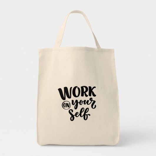 work on yourself  tote bag (Voorkant)