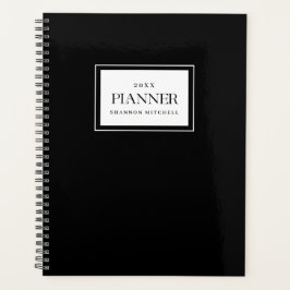 Work Planner Custom Black Weekly Maandelijks Organ