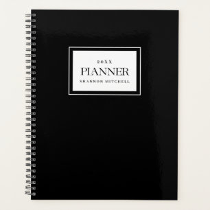Work Planner Custom Black Weekly Maandelijks Organ