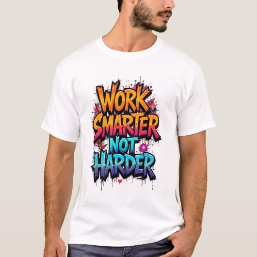work smarter not harder t-shirt trending tee (Devant)