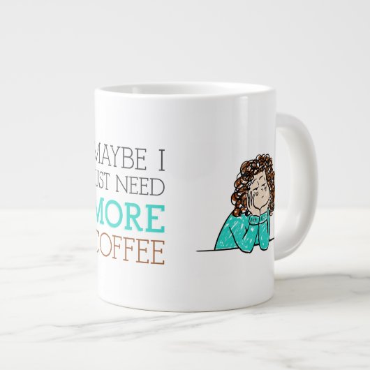 Workaholic Coffee Lover Mok - Verdruk + Verspreid (Voorkant rechts)
