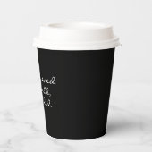 Workday Coffee Takeaway zwart wit Papieren Bekers (Achterkant)