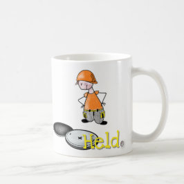 Worker Bauarbeiter Mug Tasse Straßenbau Comic Koffiemok