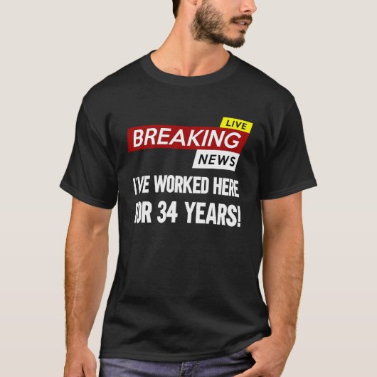 Worker work anniversary appreciation worked here f t-shirt (Voorkant)