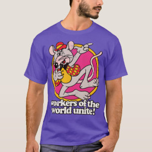 Workers of the World verenigen marxistisch meme on T-shirt