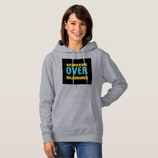 Workers Over Billionaires: Power to the People HD Hoodie (Voorkant volledig)