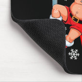 Working At Le Xmas Santa Dancing Funny Joke Dirty  Muismat (Hoek)