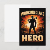 Working Class Hero Bedankkaart (Voorkant / Achterkant)