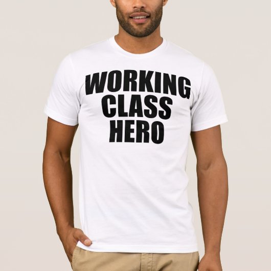 WORKING CLASS HERO -black logo- T-shirt (Voorkant)