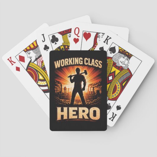 Working Class Hero Pokerkaarten (Achterkant)