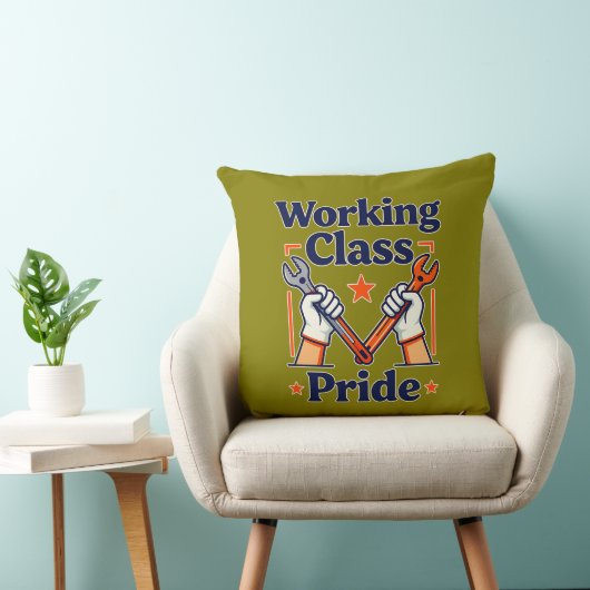 Working Class Pride Tools and Strength Design Kussen (Stoel)