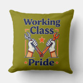 Working Class Pride Tools and Strength Design Kussen (Voorkant)