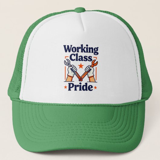Working Class Pride Tools and Strength Design Trucker Pet (Voorkant)