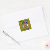 Working Class Pride Tools and Strength Design Vierkante Sticker (Envelop)