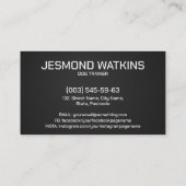 Working Dogs Training - GSD- Malinois Visitekaartje (Achterkant)