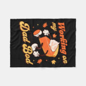 Working On My Dad Bod - Thanksgiving Pregnancy Ann Fleece Deken (Voorkant (Horizontaal))