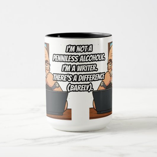 Working Writer 15OZ Mug Designed by Phil Elmore (Centre)