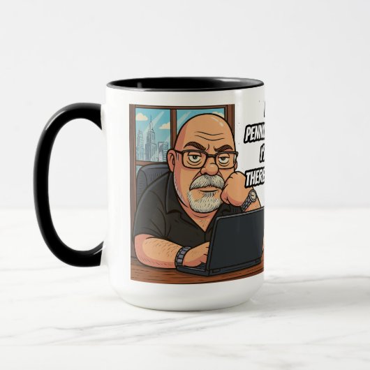 Working Writer 15OZ Mug Designed by Phil Elmore Mok (Links)