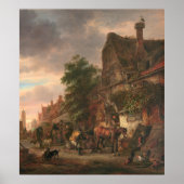 Workman & Inn - Isack van Ostade Poster d'art (Devant)
