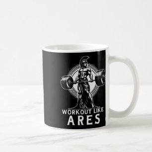 Workout als Ares Griekse God Bodybuilding Fitness Koffiemok