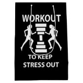 Workout Fitness Oefening Medium Cadeauzakje (Achterkant)