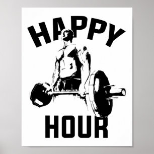 Workout Funny Deadlift Gym Motivatie Gewichtsleven Poster