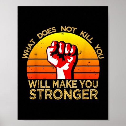 Workout Insration Motivational Saying Men Women  Poster (Voorkant)