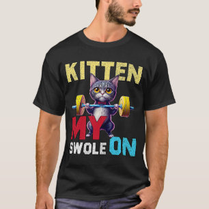 Workout Kitten Mijn gedempte werkout Retro Cat 2 T-shirt