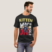Workout Kitten Mijn gedempte werkout Retro Cat T-shirt (Voorkant volledig)