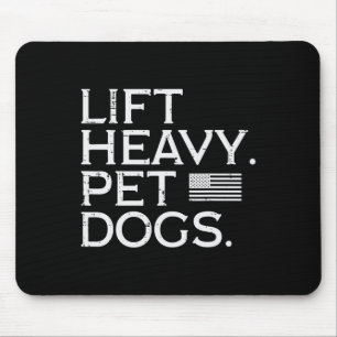 Workout Lift Zware Huisdieren US Flag Gym Fitness  Muismat