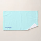 Workout Logo Aqua  Bad Handdoek (Handdoek)