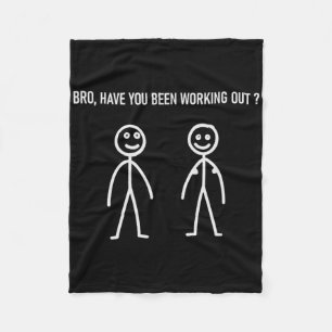 Workout meme lift grappige gym en bodybuilding zeg fleece deken