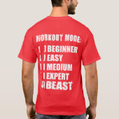 Workout Mode - BEAST T-shirt (Achterkant)